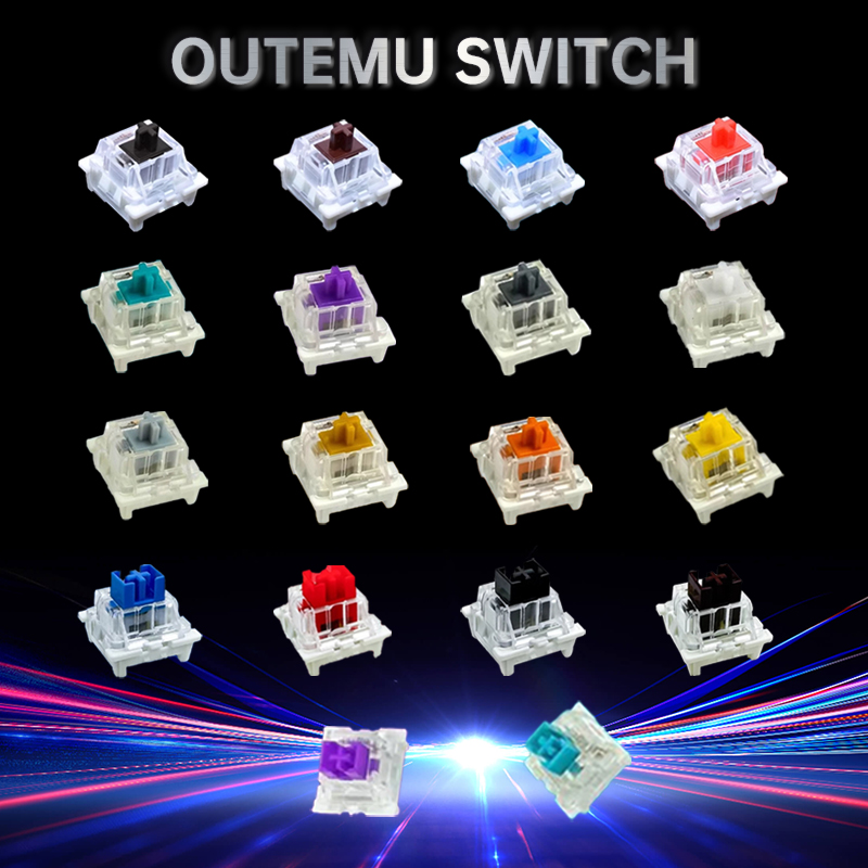 Keyboard Gaming Blue Switch - Interruptor Outemu para teclado, interruptores silenciosos