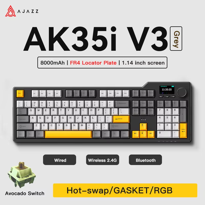 Teclado para juegos Ajazz AK35 - Gaming Keyboard Hot Swappable reseña y precio