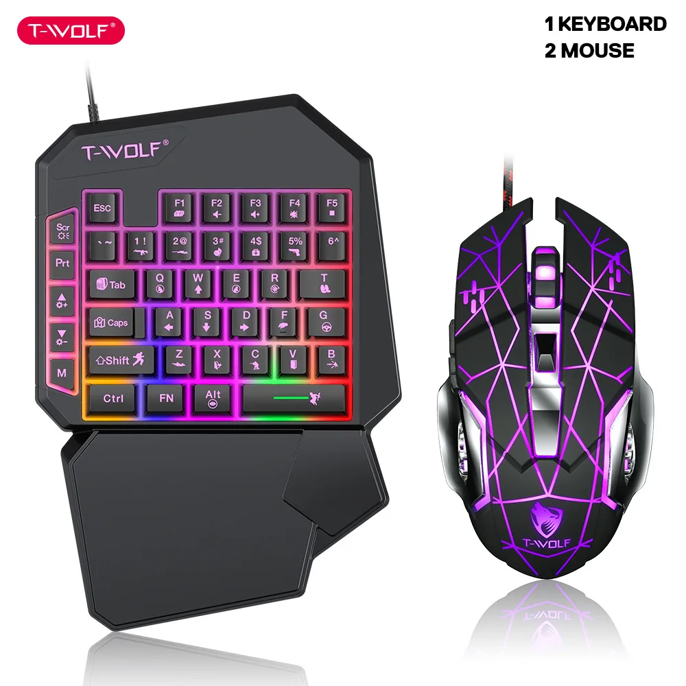 T-WOLF TF900 Juego de trono de - Gaming Keyboard Mini reseña y precio