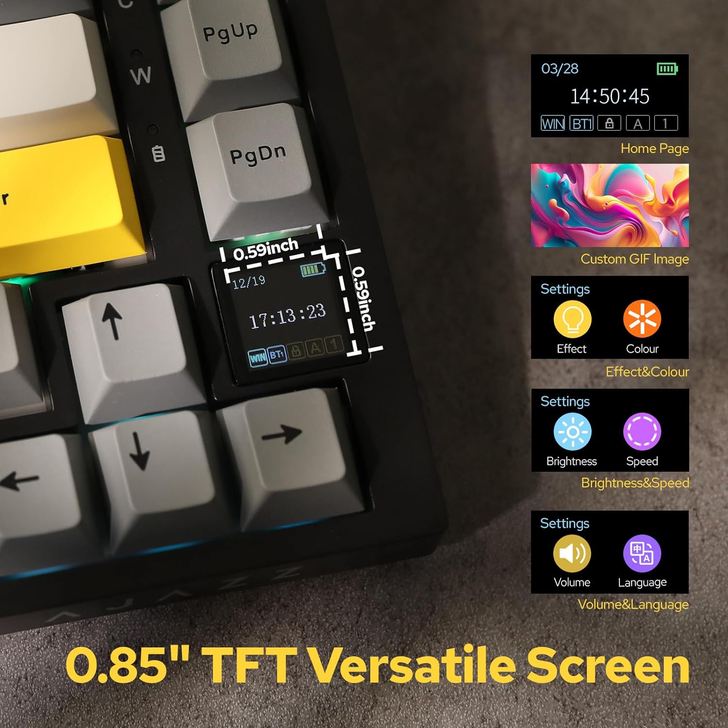 Teclado mecánico inalámbrico A - Gaming Keyboard Hot Swappable reseña y precio