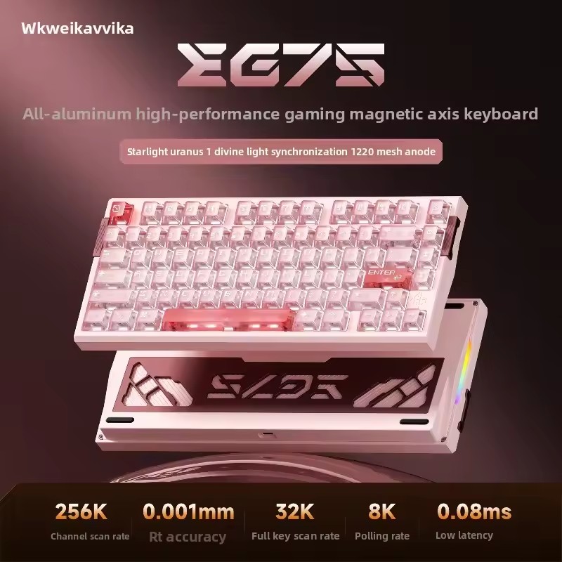 Teclado WEIKAV EG75 Snow Blade - Gaming Keyboard Hot Swappable reseña y precio